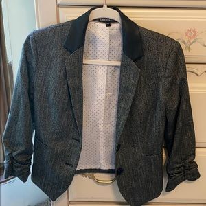 Grey and black blazer